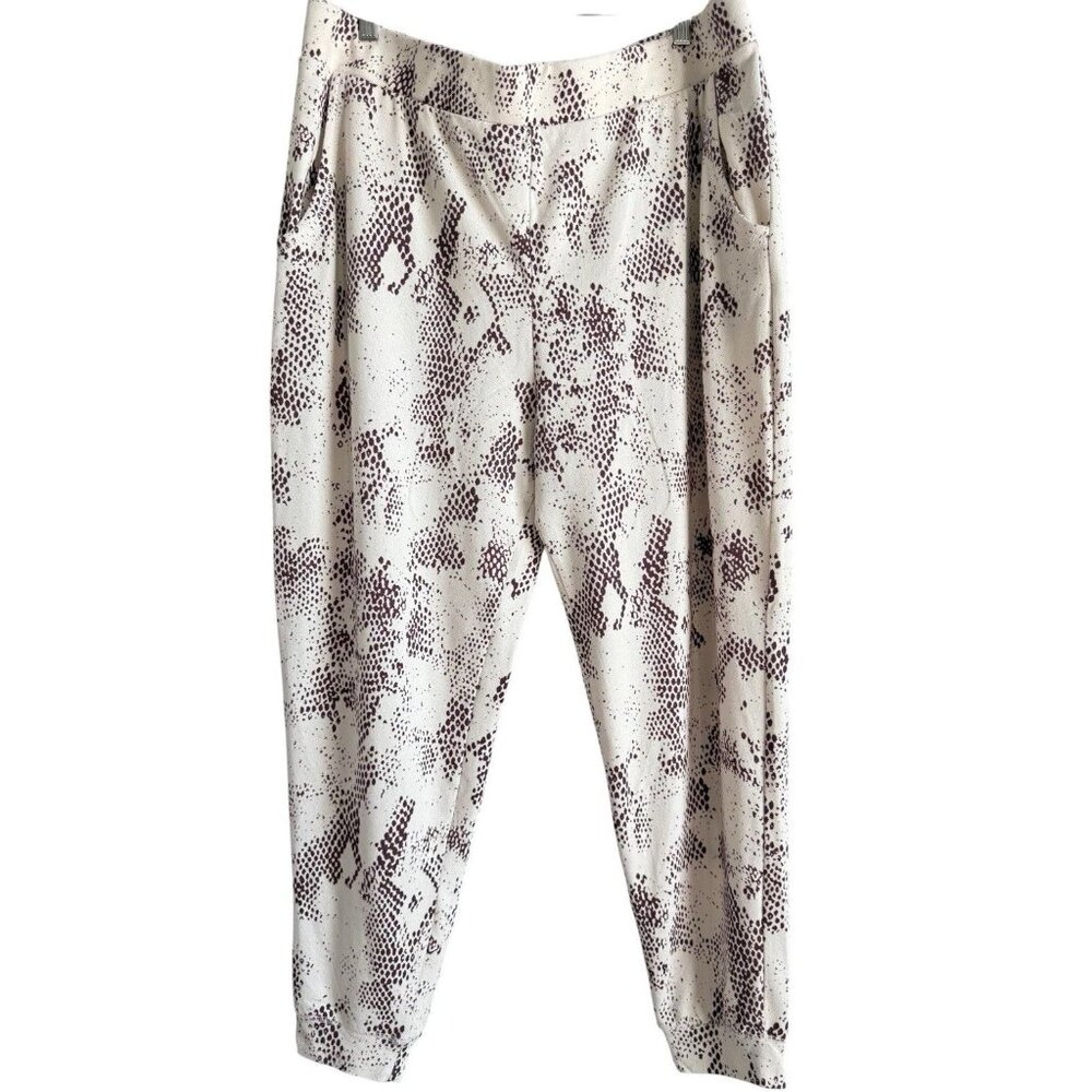 Meri‎ Skye Women's Size 2X Beige Soft Jogger Pull On Pants Stretch Cozy